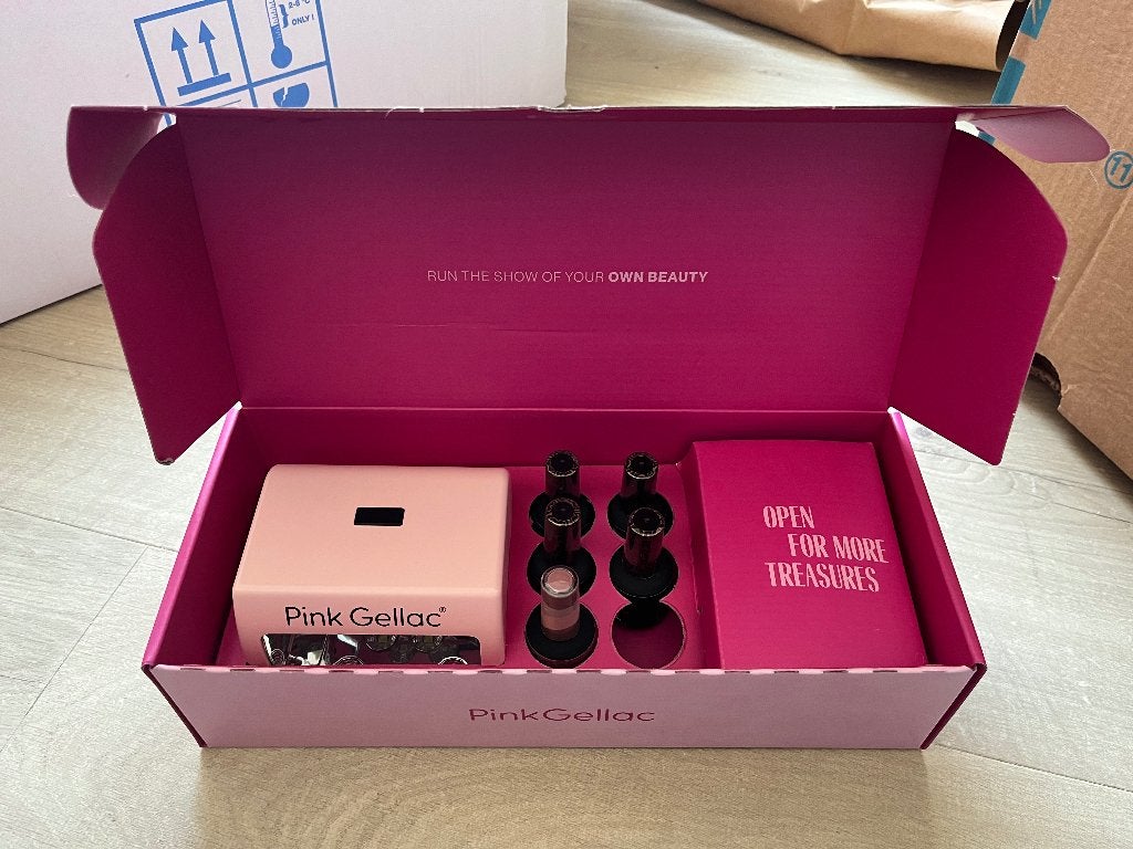 Pink Gellac set nieuw!, Ophalen of Verzenden, Nieuw, Handen en Nagels, Make-up