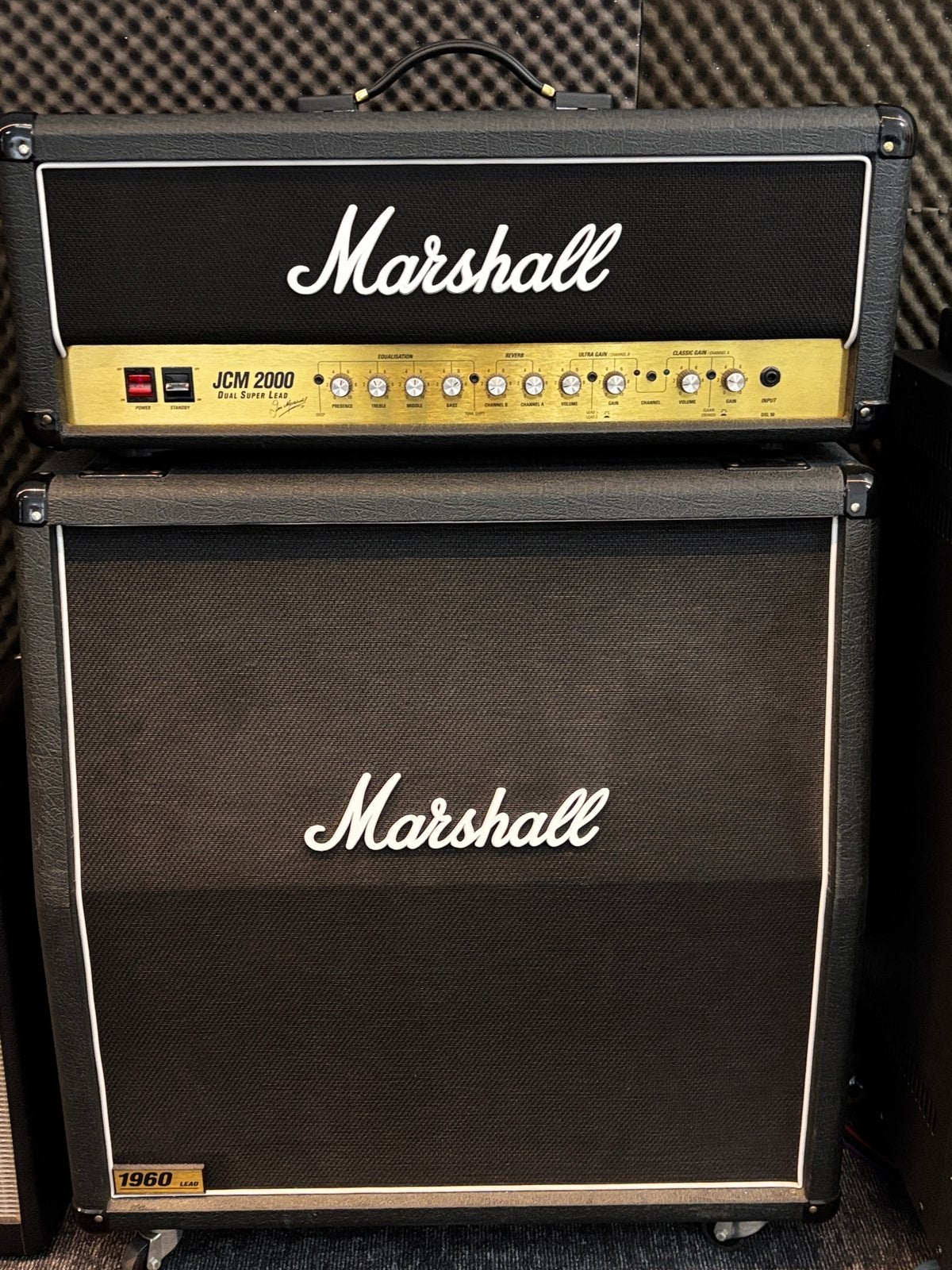 Marshall JCM 2000 DSL + 412 cabinet – bouwjaar 2000, Ophalen, Zo goed als nieuw