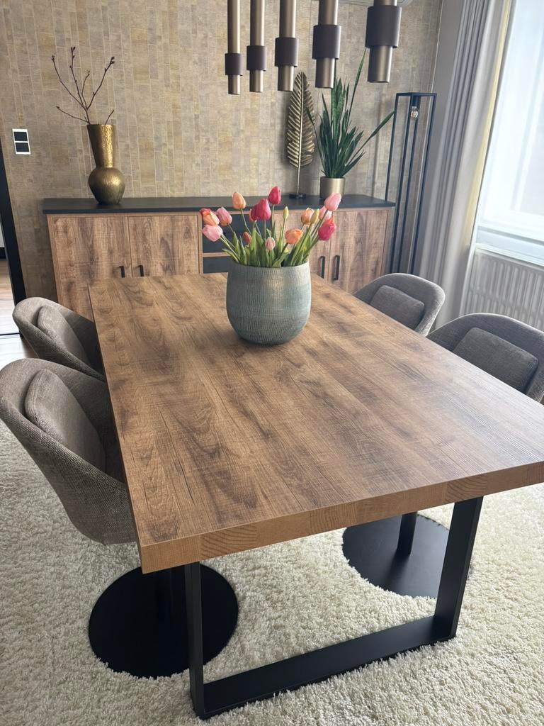 Ensemble de table à manger avec 4 chaises, Enlèvement, Comme neuf
