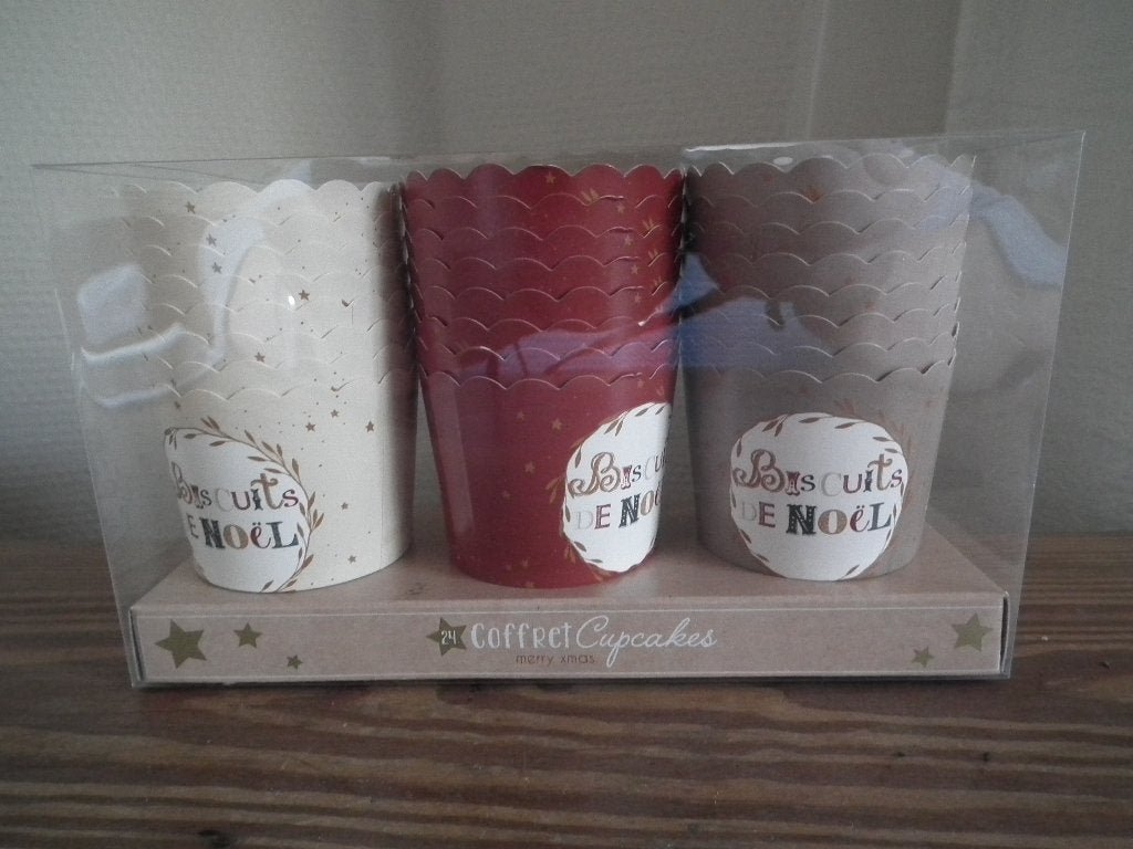 Coffret Cupcakes "Biscuits de Noël" (Maison du Monde), Envoi, Neuf, Cupcakes, Autres types