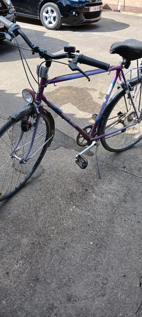 herenfiets, paris sport, Terugtraprem, Gebruikt, Versnellingen, 57 tot 61 cm