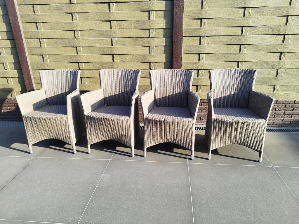 4 tuinstoelen met opmerkingen, Tuin en Terras, Ophalen