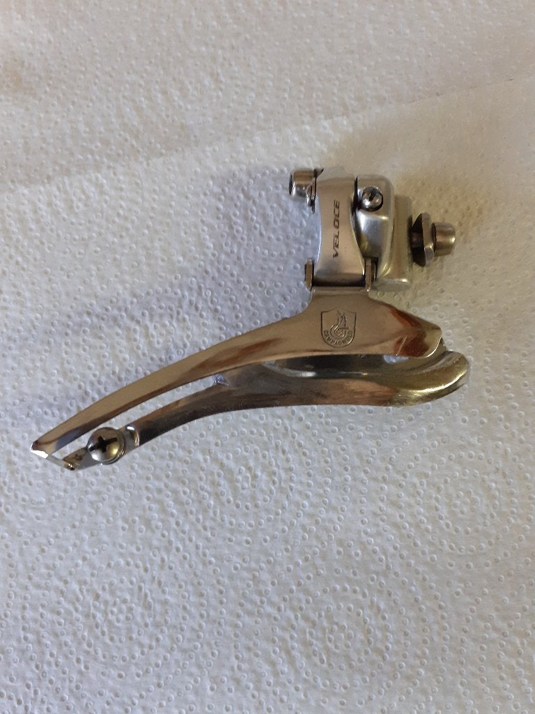 Vintage Campagnolo Veloce voorderailleur, Fietsen en Brommers, Ophalen, Gebruikt, Campagnolo, Derailleur of Ketting