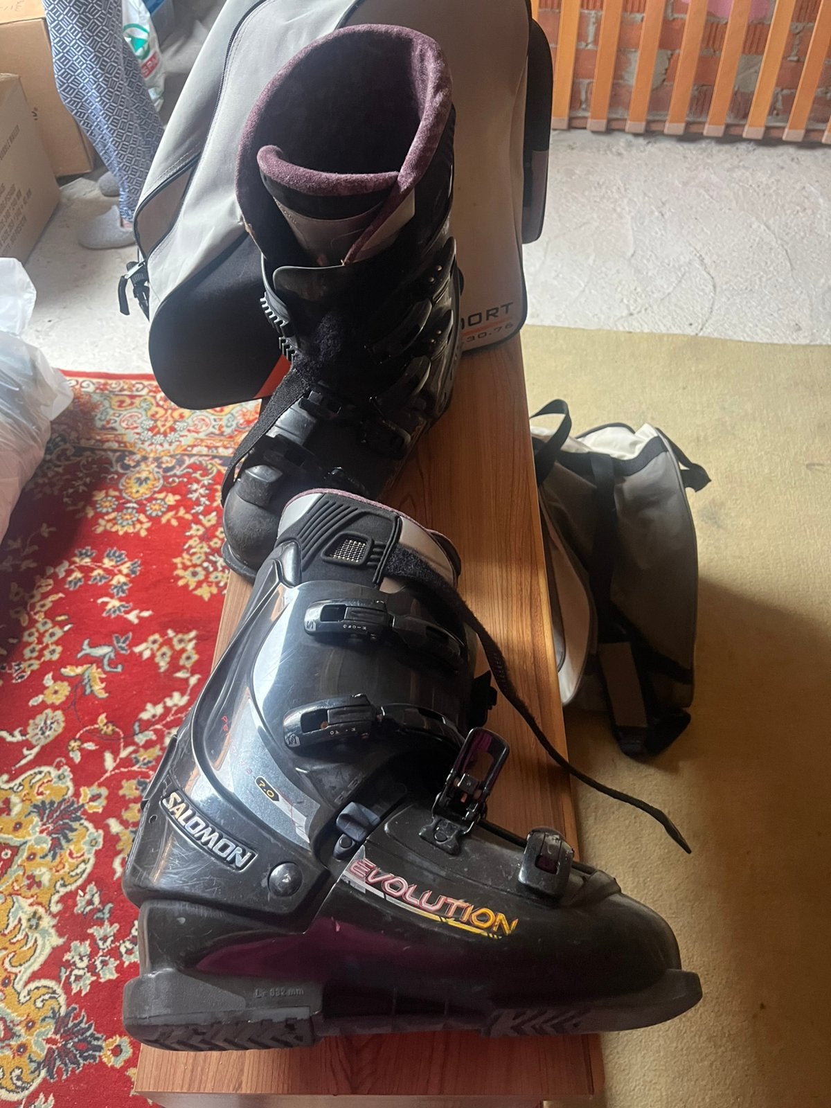 Skibotten met draagtas, Sport en Fitness, Ophalen, Gebruikt, Snowboots, Salomon