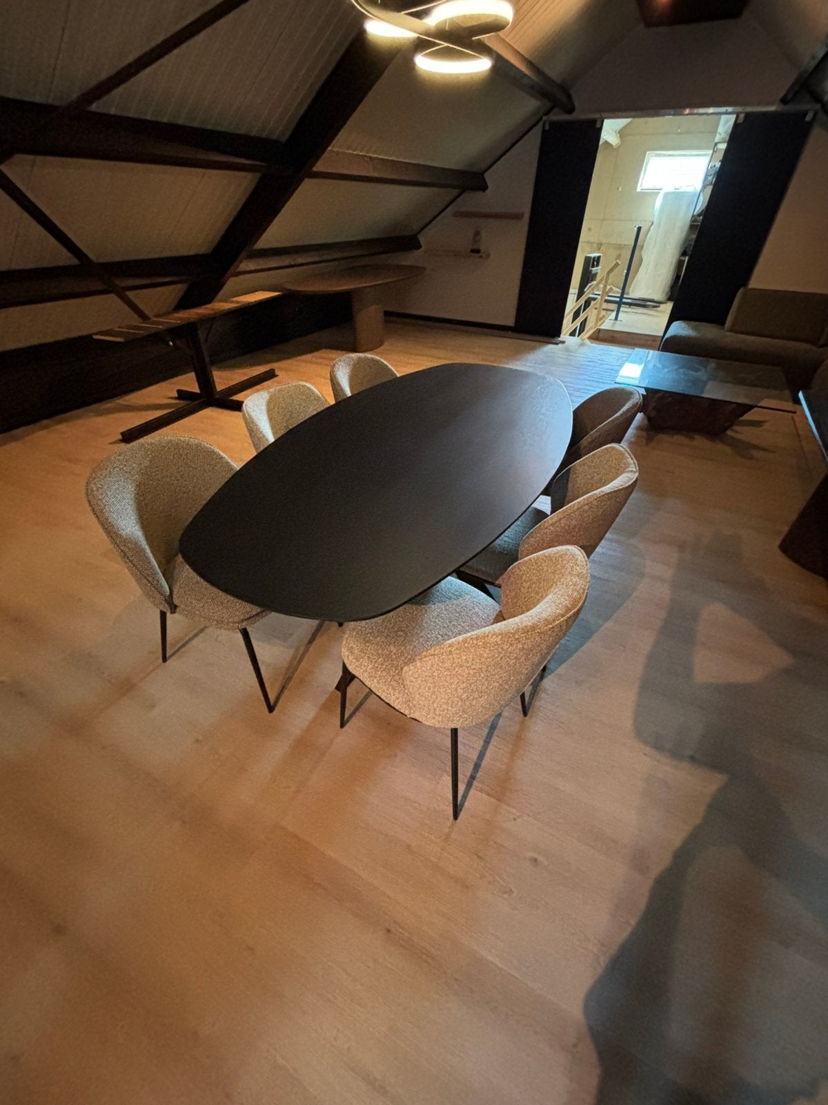 Diverse eiken showroomtafels te koop, Huis en Inrichting, Tafels | Eettafels, 100 tot 150 cm, Eikenhout, Ophalen of Verzenden