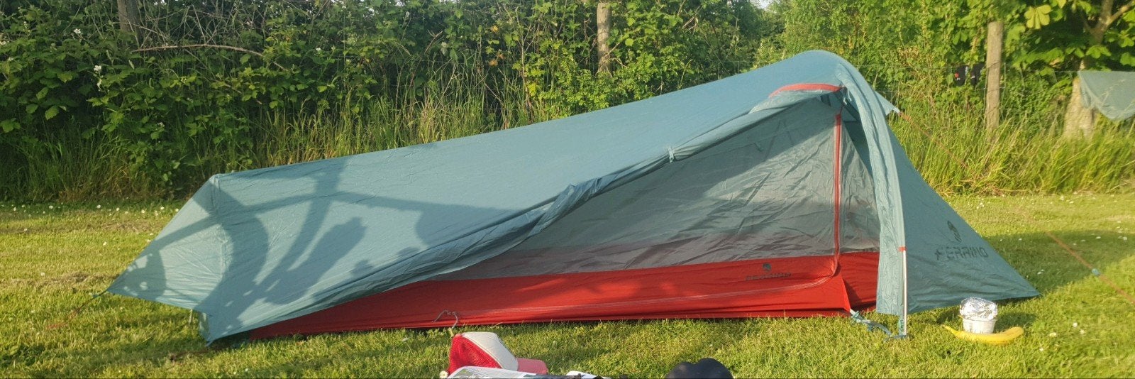 Solo Tent Ferrino Piuma 1 + grondzeil, Ophalen of Verzenden, Nieuw