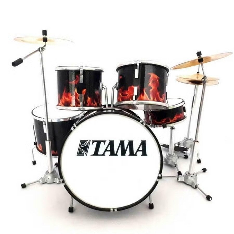 Miniatuur decoratief Tama real flames drumstel, Ophalen of Verzenden, Nieuw