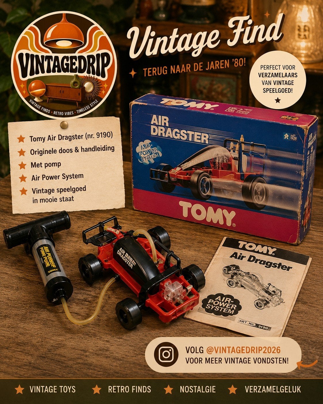 Vintage tony air jammer bike (compleet), Sport en Fitness, Darts, Ophalen of Verzenden, Zo goed als nieuw