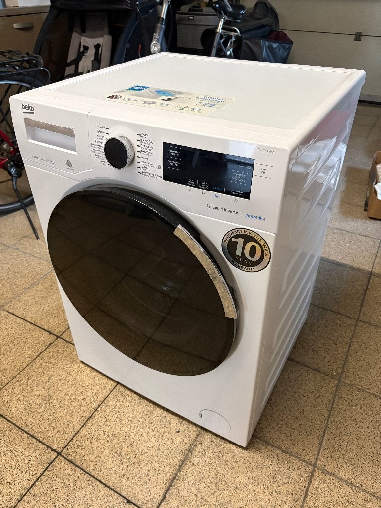 Machine à laver Beko WTE 10744 XDOS (10 kg — 1400 tr/min), 1200 à 1600 tours, Programme lavage à la main, Chargeur frontal, Enlèvement