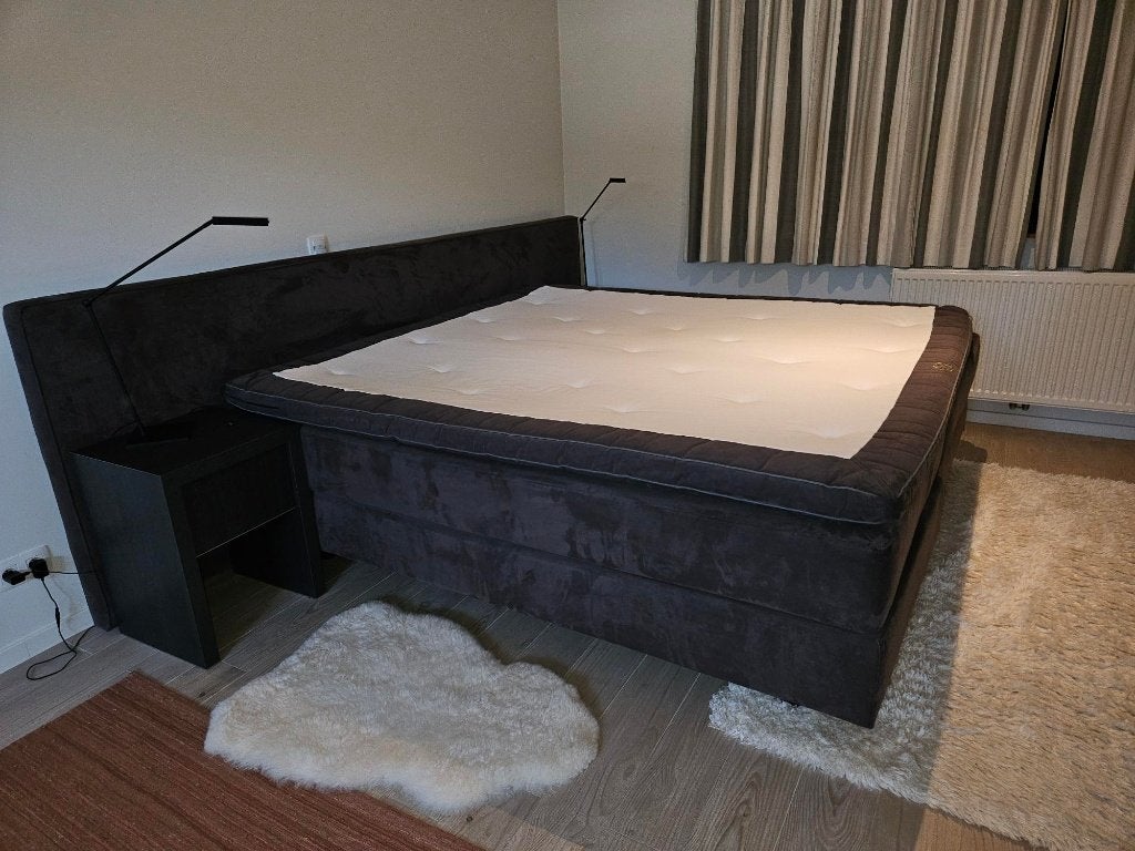 bed, Huis en Inrichting, Ophalen, Overige materialen, Gebruikt, Bruin