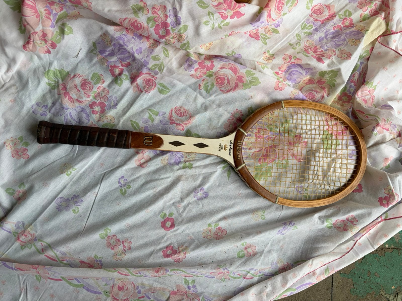 Raquette de tennis Wilson vintage, Sports & Fitness, Enlèvement, Utilisé, Raquette, Wilson
