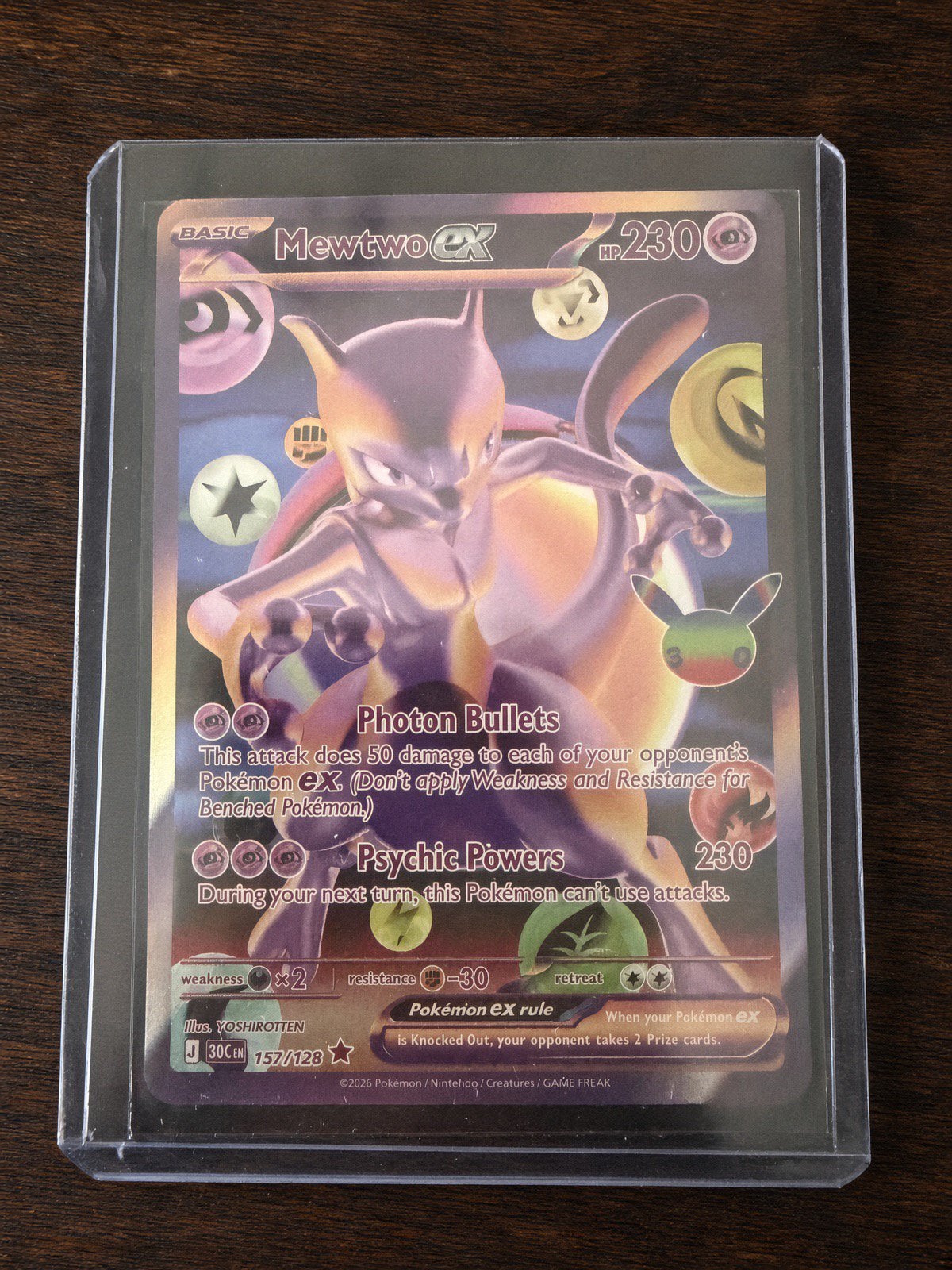 Pokémon TCG 30th Celebration – Mewtwo ex 157/128 FUR, Enlèvement ou Envoi, Neuf
