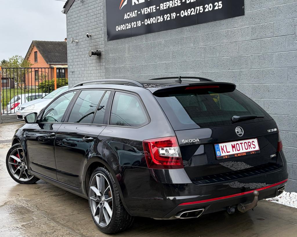 SKODA OCTAVIA VRS 2.0TSI DSG 230CV 178 000KM CARPASS 2017, Auto's, Alcantara, Zwart, Bedrijf, Break
