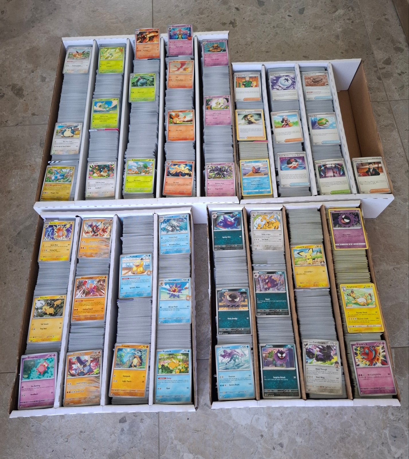 Bulk Pokemon kaarten (+- 20 000), Enlèvement, Comme neuf, Plusieurs cartes