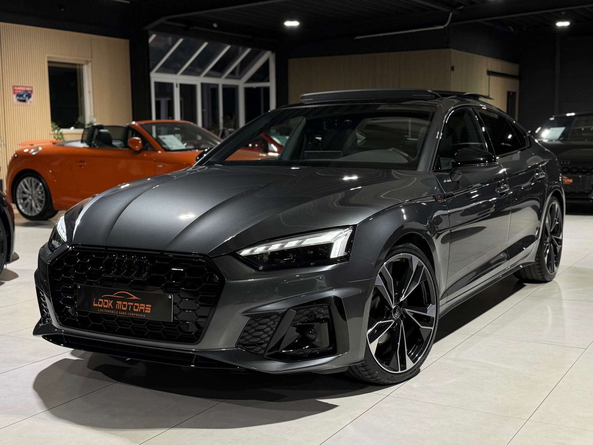 Audi A5 SPORTBACK 2.0 TFSI S line S tronic 150cv Pack SHADOW, Cuir, Argent ou Gris, Achat, 110 kW
