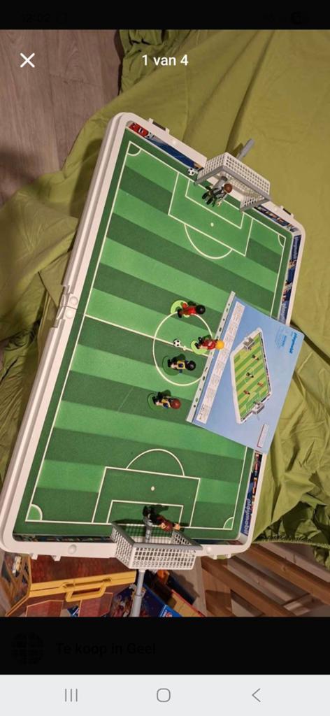 Playmobil voetbalspel +Gratis doelschieten, Ophalen, Zo goed als nieuw