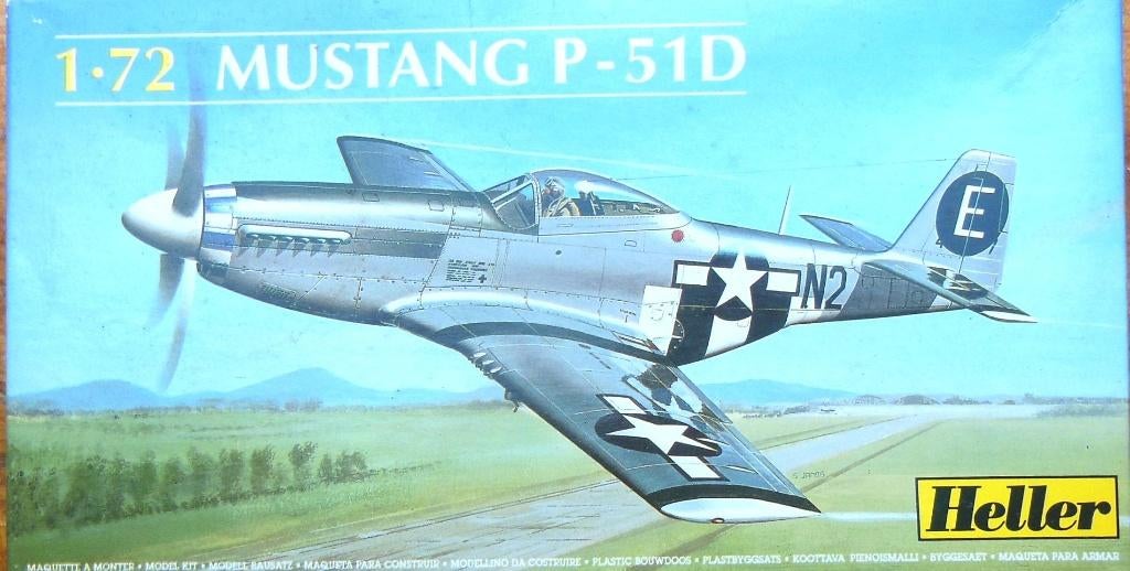 HELLER 1/72ième Mustang P51D, Hobby en Vrije tijd, 1:72 tot 1:144, Verzenden, Nieuw, Vliegtuig