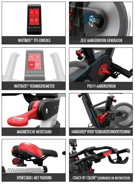 Life Fitness IC6 Spinning Cycle - Zwift comp + Hart Rate M., Ophalen, Gebruikt, Overige typen