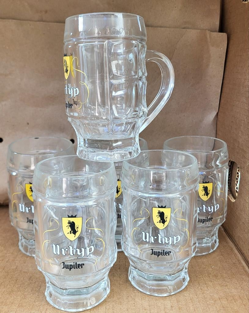 Vintage glazen, Verzamelen, Biermerken, Ophalen, Jupiler