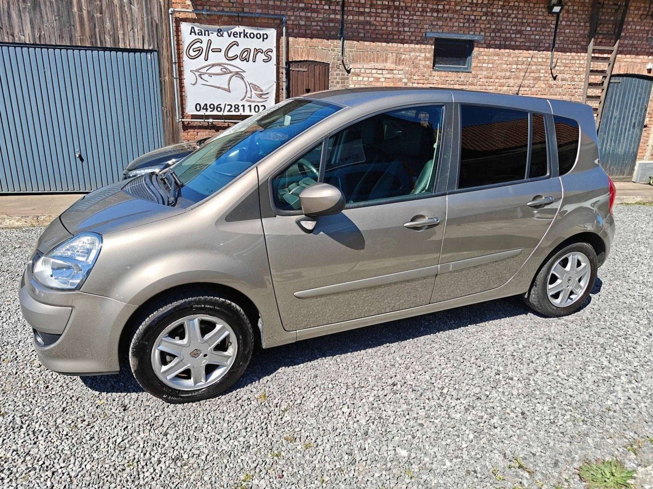 Renault Modus Modus 1.2 Turbo TCE 16v Exception (bj 2009), Auto's, Voorwielaandrijving, Zwart, Bruin, Bedrijf