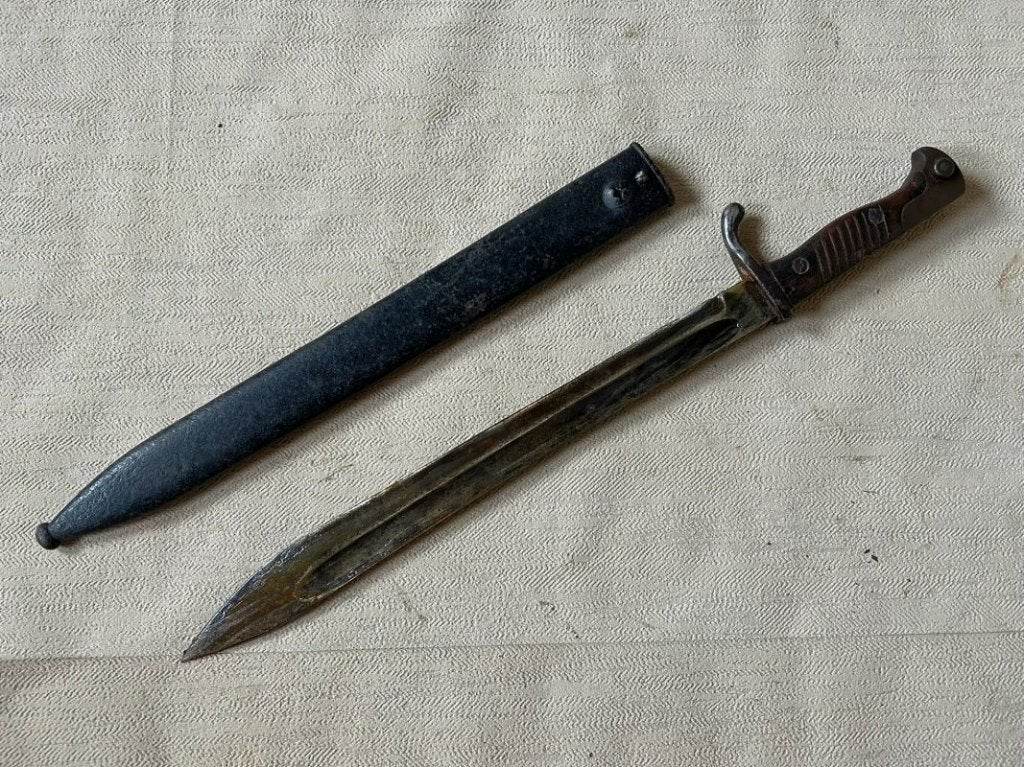 wo1 - Duitse Butcher bajonet 1916 - WKC, Collections, Enlèvement ou Envoi, Armée de terre, Couteau ou Poignard