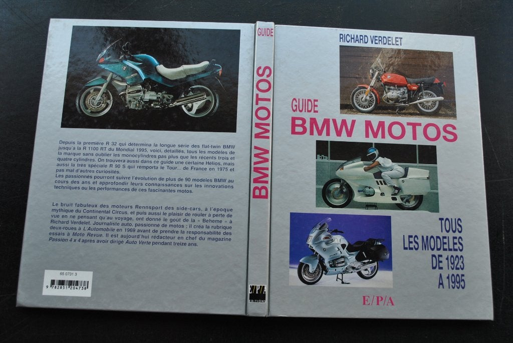 VERDELET Guide BMW motos Tous les modèles de 1923 à 1995, Livres, Motos, Enlèvement ou Envoi, Utilisé, Richard VERDELET, Marque ou Modèle