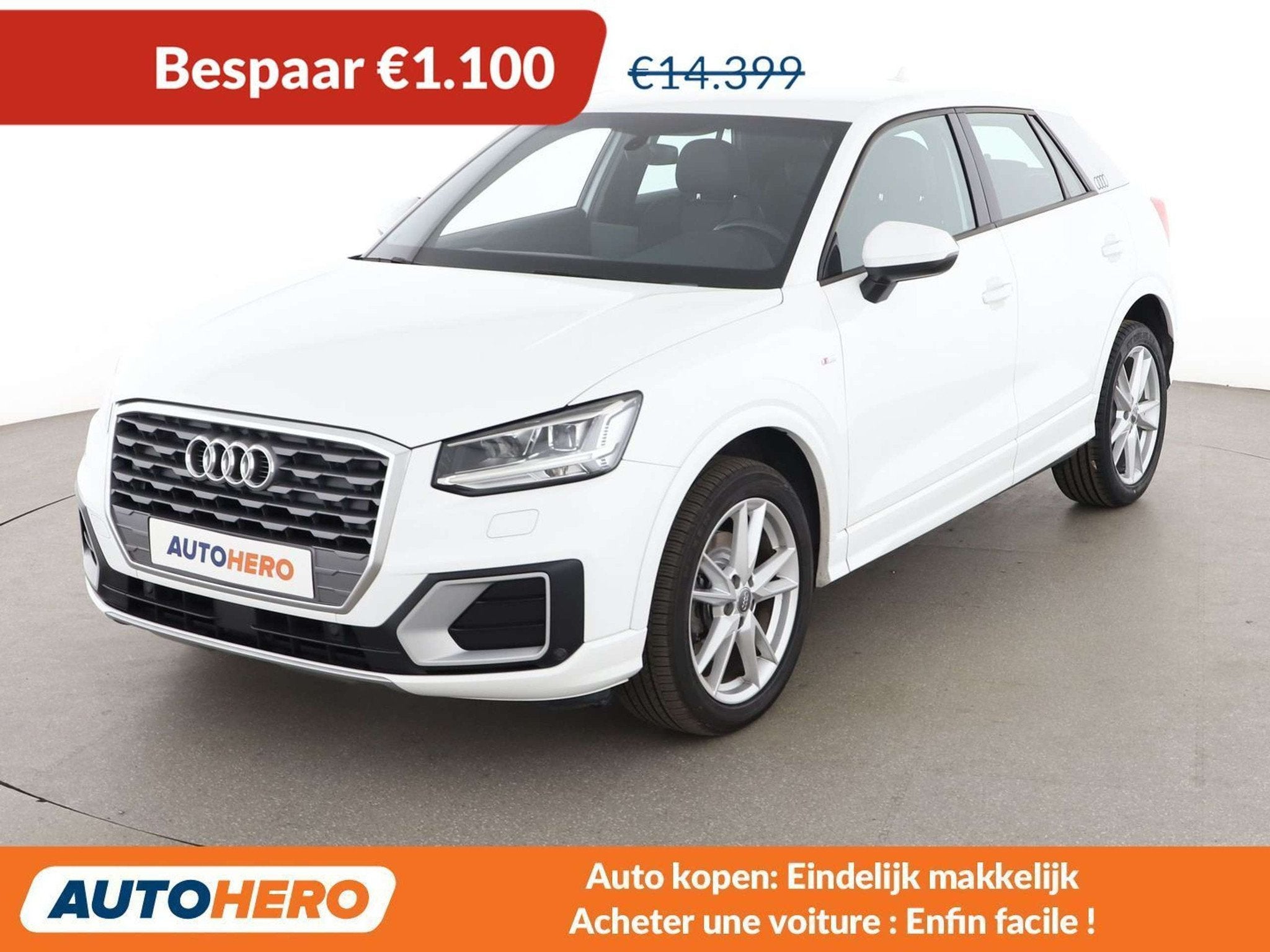Audi Q2 1.6 TDI S line (bj 2017), Auto's, Audi, Voorwielaandrijving, 116 pk, Wit, 5 deurs