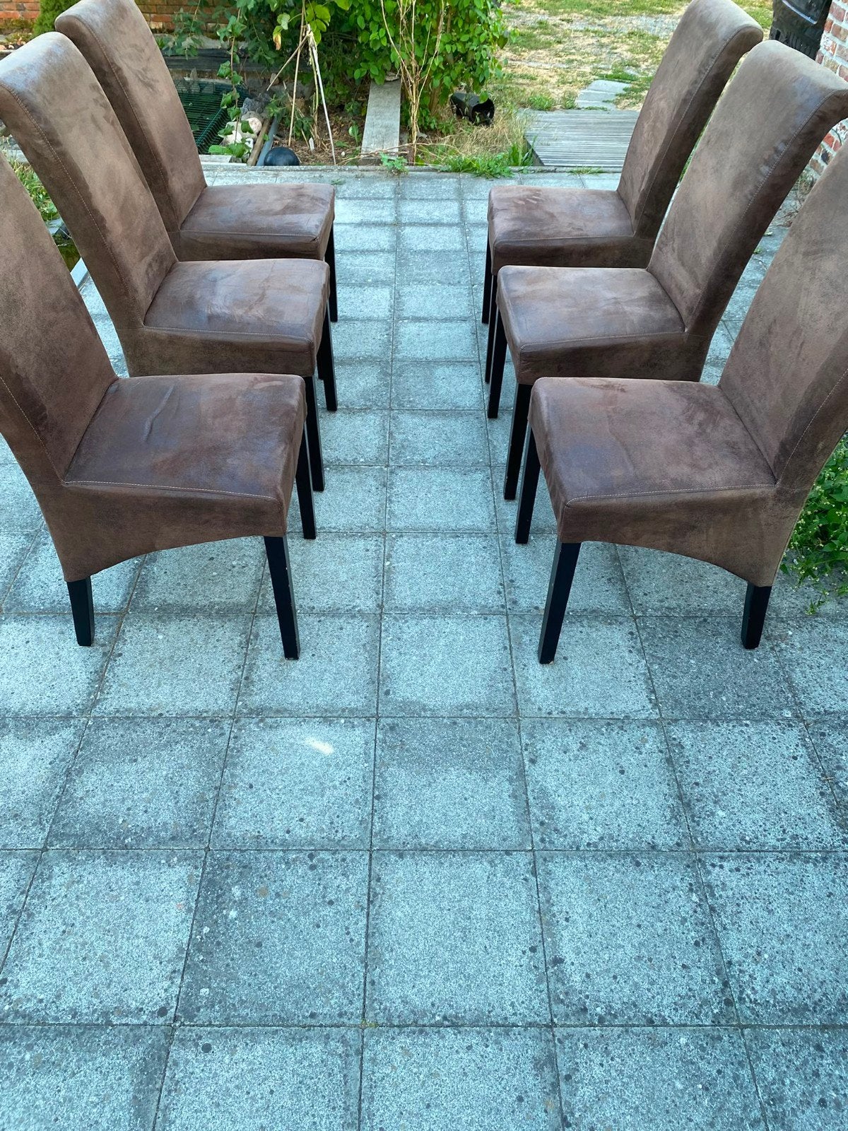 Set van 6 stoelen, Ophalen, Overige materialen, Gebruikt, Bruin