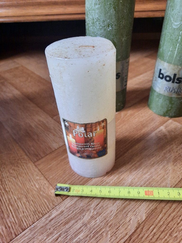 nieuwe polar kaars wit 17 cm, Huis en Inrichting, Woonaccessoires | Kandelaars en Kaarsen, Ophalen of Verzenden, Nieuw, Wit, Kaars