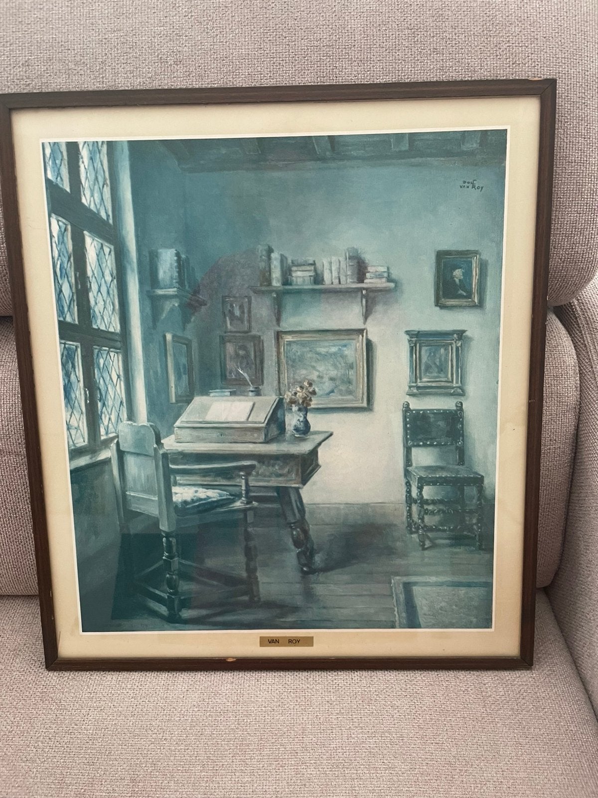 Ingelijste kunstdruk “Van Roy”, Antiek en Kunst, Kunst | Schilderijen | Klassiek, Ophalen