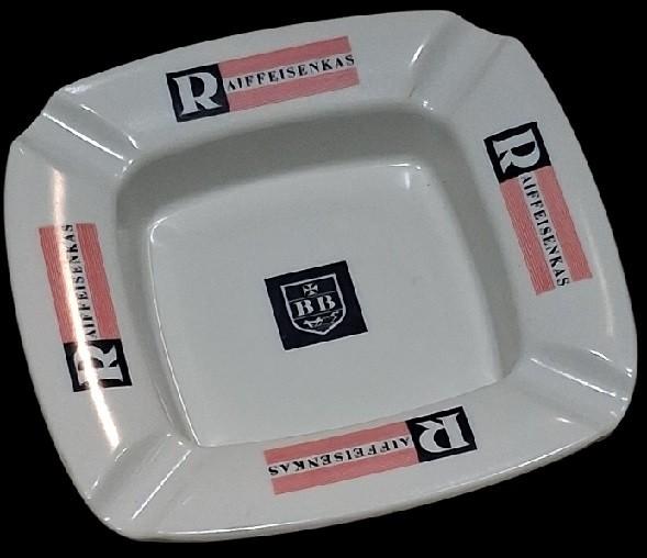 reclame asbak "Raiffeisenkas"., B, Gebruiksvoorwerp, B, Ophalen of Verzenden