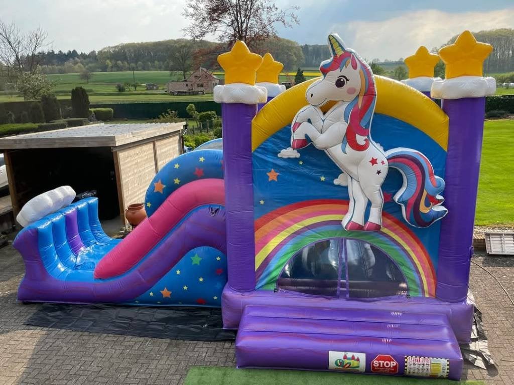 springkasteel unicorn, Enlèvement, Utilisé