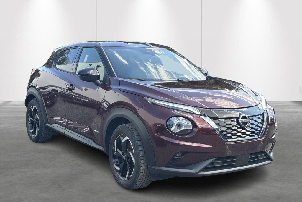 Nissan Juke Hybrid-AUT-Cam-Carplay-Airco-Sensoren, Auto's, Nissan, Stof, 5 zetels, 5 deurs, Hybride Elektrisch/Benzine