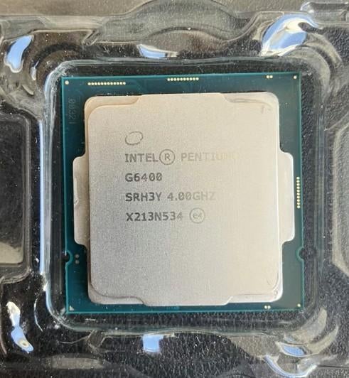 Intel Pentium Gold G6400 socket 1200, Computers en Software, Ophalen of Verzenden, Zo goed als nieuw, 4 Ghz of meer, Intel Pentium