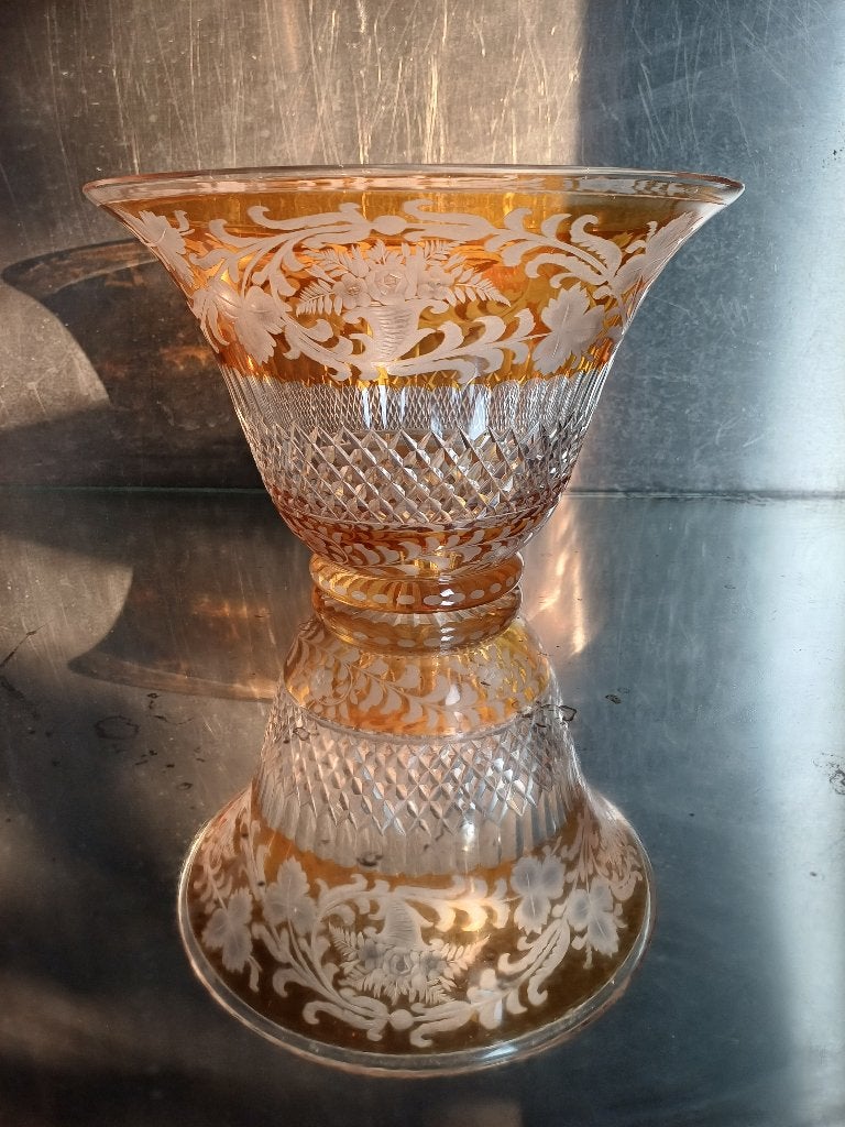 Kristallen Boheemse coupe, Ophalen of Verzenden
