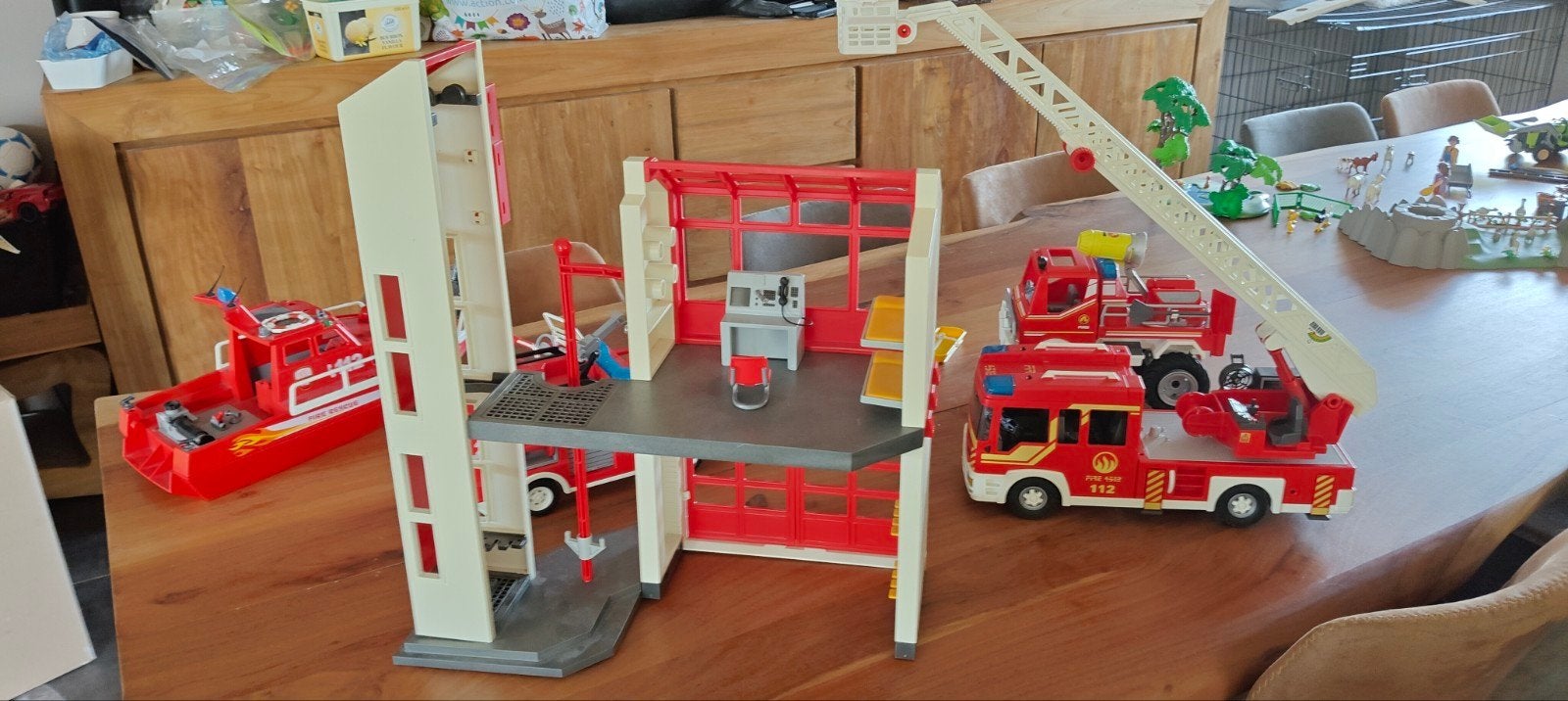Playmobil grote brandweer set 5, Ophalen of Verzenden