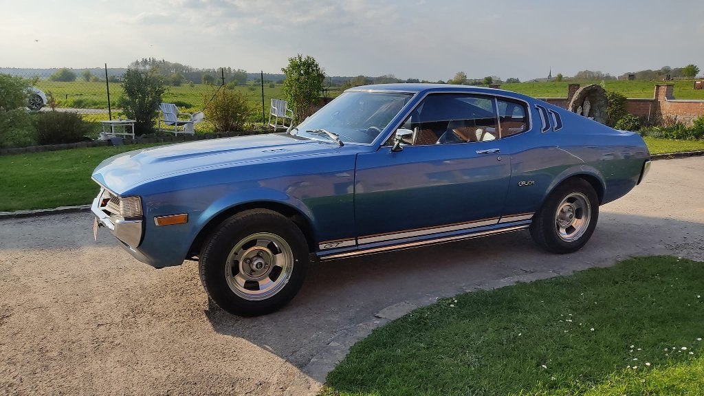Toyota Celica RA28 GT2000, Auto's, 4 zetels, Achterwielaandrijving, Zwart, Blauw
