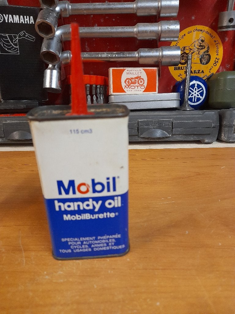 ancienne burette huile vide mobil handy oil mobilburette, Enlèvement ou Envoi, Utilisé, Autres types