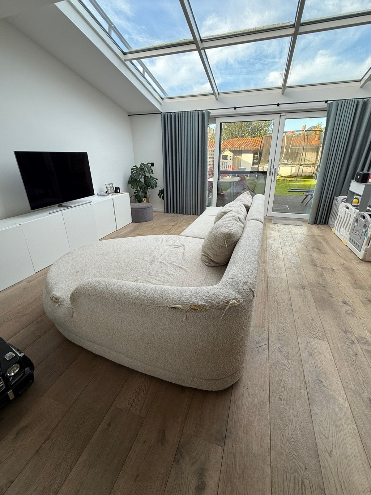 Zetel 5 zits met longseat, Ophalen, Gebruikt, 300 cm of meer, 75 tot 100 cm