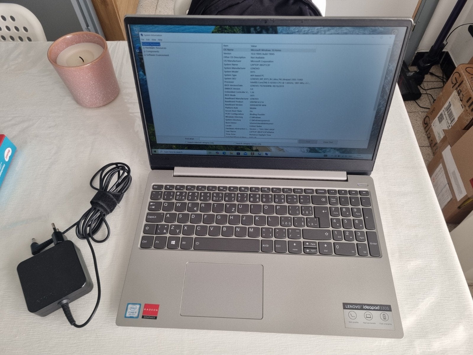 Pc portable Lenovo Ideapad 330s - i5 8ème génération 8Gb Ram, 8 GB, Reconditionné, SSD, Lenovo