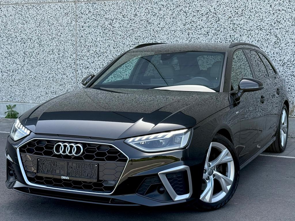 Audi A4 30TDi 10/2020 85696Km 3X Sline Full Carnet Garantie, Auto's, Audi, Testrit aan huis, Euro 6, A4, Zwart