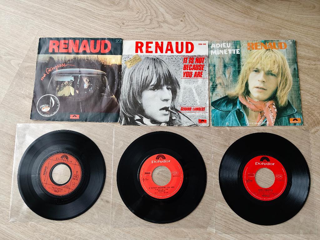 RENAUD SET VAN 3 STUKS INCLUSIEF TWEE COLLECTOREN, Cd's en Dvd's, Vinyl | Rock, Verzenden
