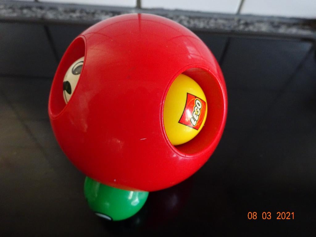 Primo duplo, kiekeboe bal*VINTAGE* Met leuke gezichtjes, Kinderen en Baby's, Speelgoed | Duplo en Lego, Ophalen of Verzenden, Duplo