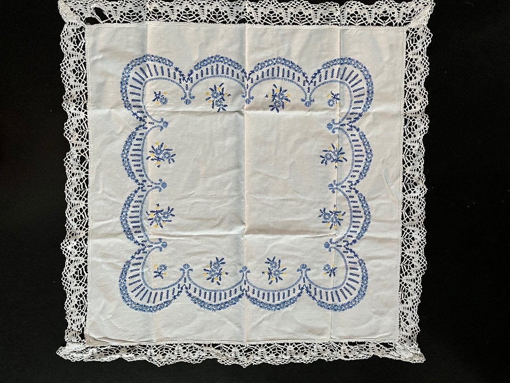 Gehaakte geborduurde onderzetters tafeldoekjes, Hobby & Loisirs créatifs, Tricot & Crochet, Enlèvement ou Envoi