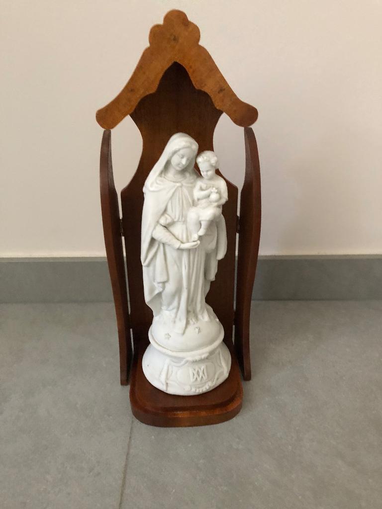 Maria in houten nis, Ophalen of Verzenden