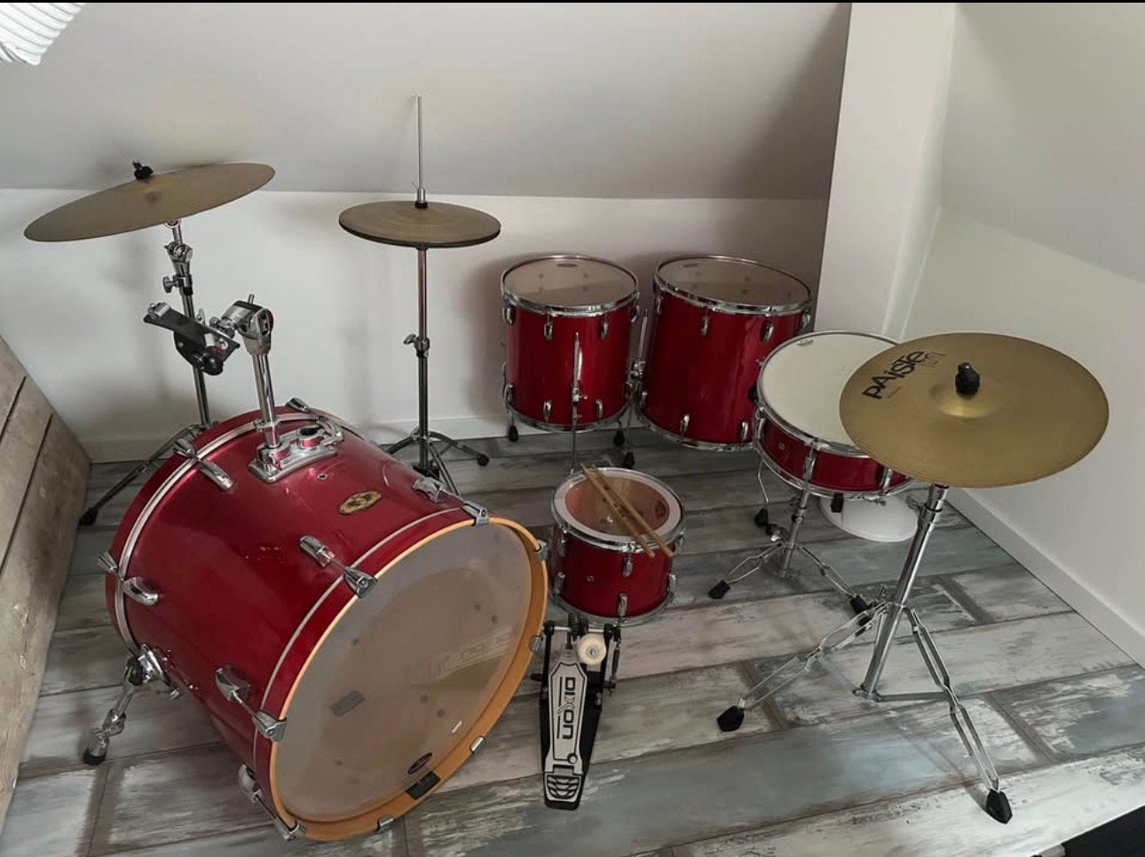 Drumstel pearl, Musique & Instruments, Batteries & Percussions, Enlèvement, Pearl