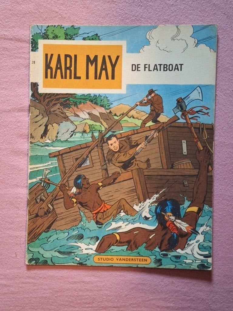 karl may 28: de flatboat (eerste druk), Eén stripboek, Ophalen of Verzenden, Gelezen