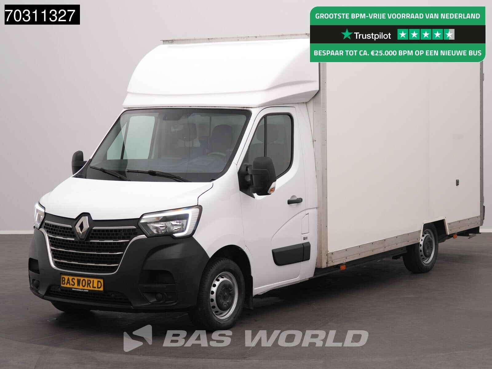 Renault Master 145PK Lowliner Bakwagen LED Navi Airco Cruise, Stof, Gebruikt, 4 cilinders, Renault