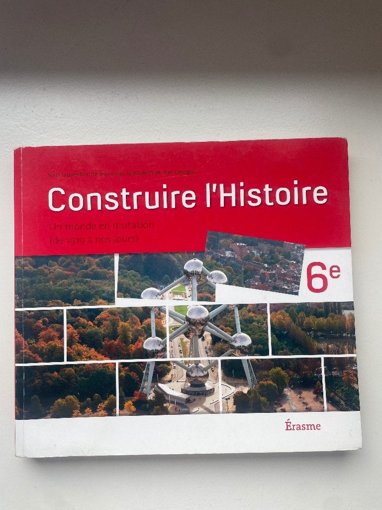 Construire l’Histoire 6e, Livres, Histoire, Editions erasme, Comme neuf, Enlèvement
