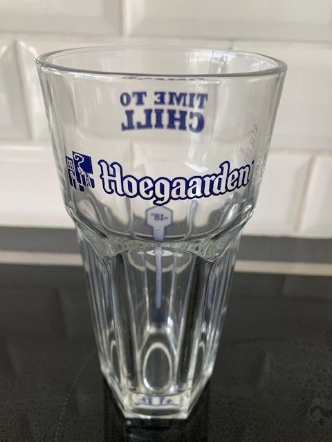 2  Hoegaarden glazen, Verzamelen, Ophalen of Verzenden, Zo goed als nieuw